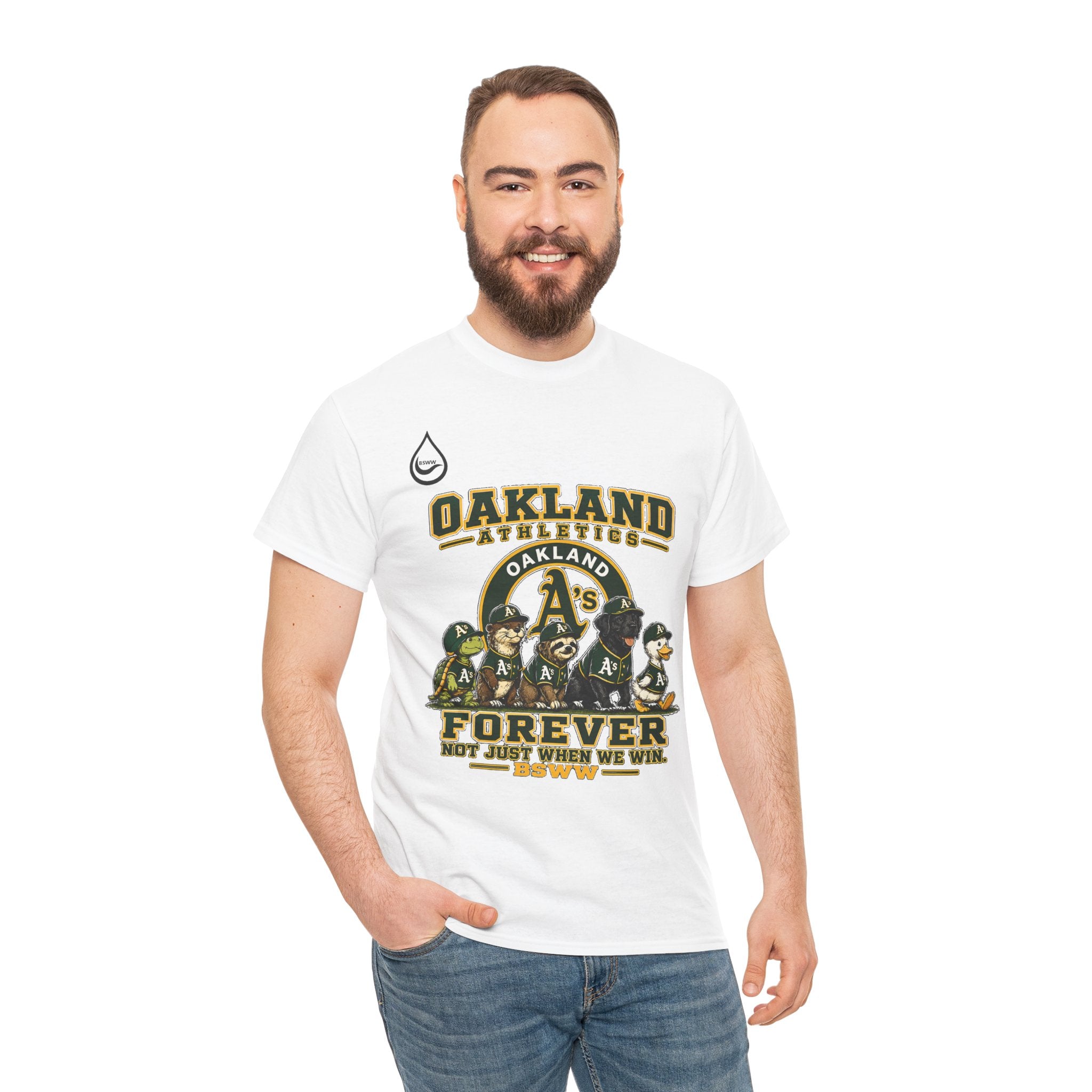 BS WETWEAR FOREVER GREEN AND GOLD T-SHIRT