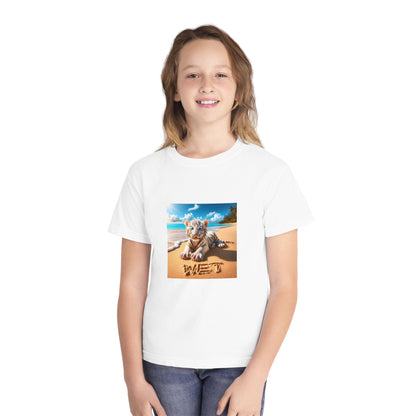 BS WETWEAR KIDS WET BABY WHITE TIGER T-SHIRT