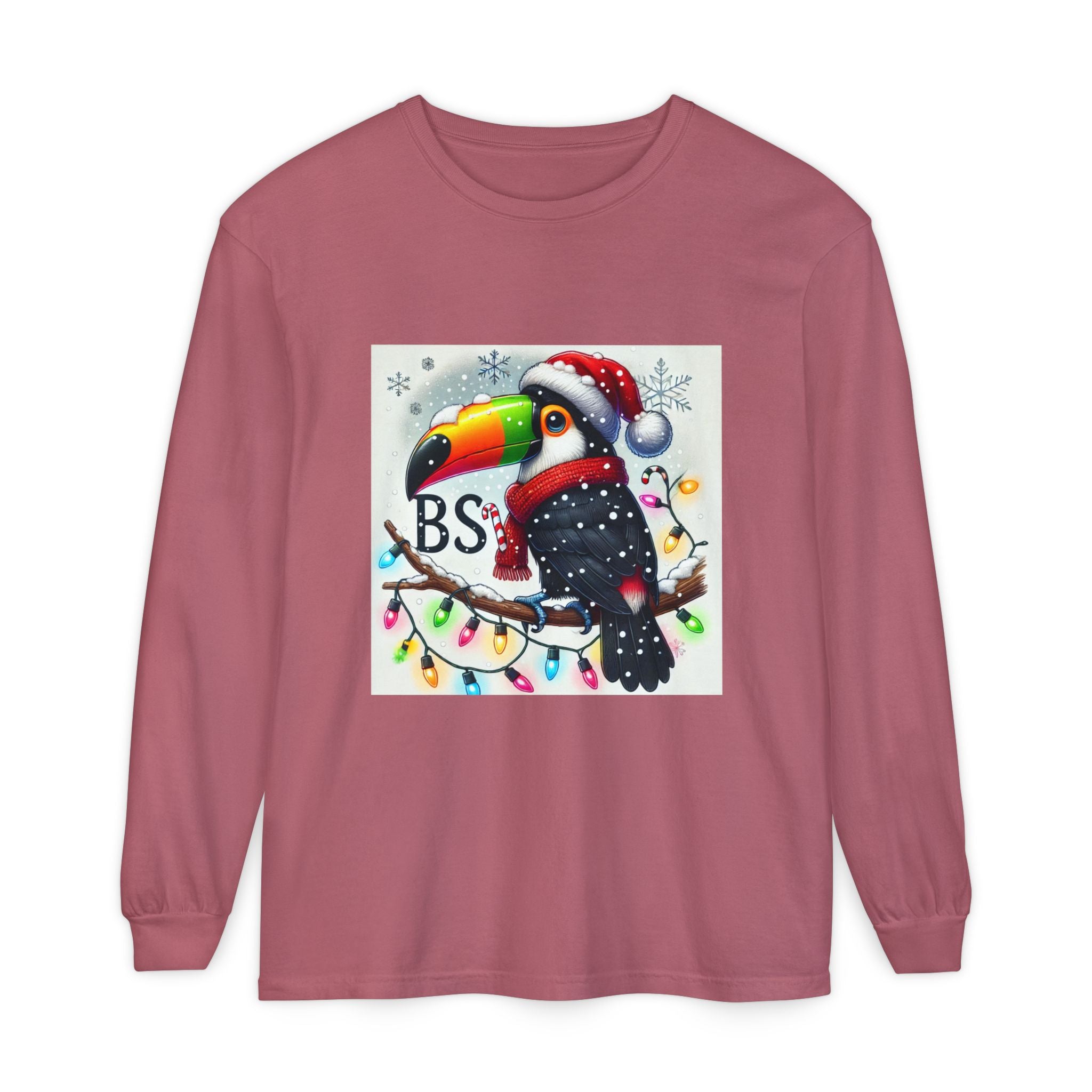 BS WETWEAR  CHRISTMAS TOUCAN LONGSLEEVE T-SHIRT