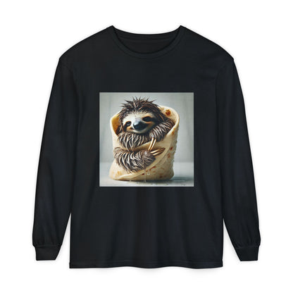 BS WETWEAR SLOTH BURRITO LONGSLEEVE T-SHIRT
