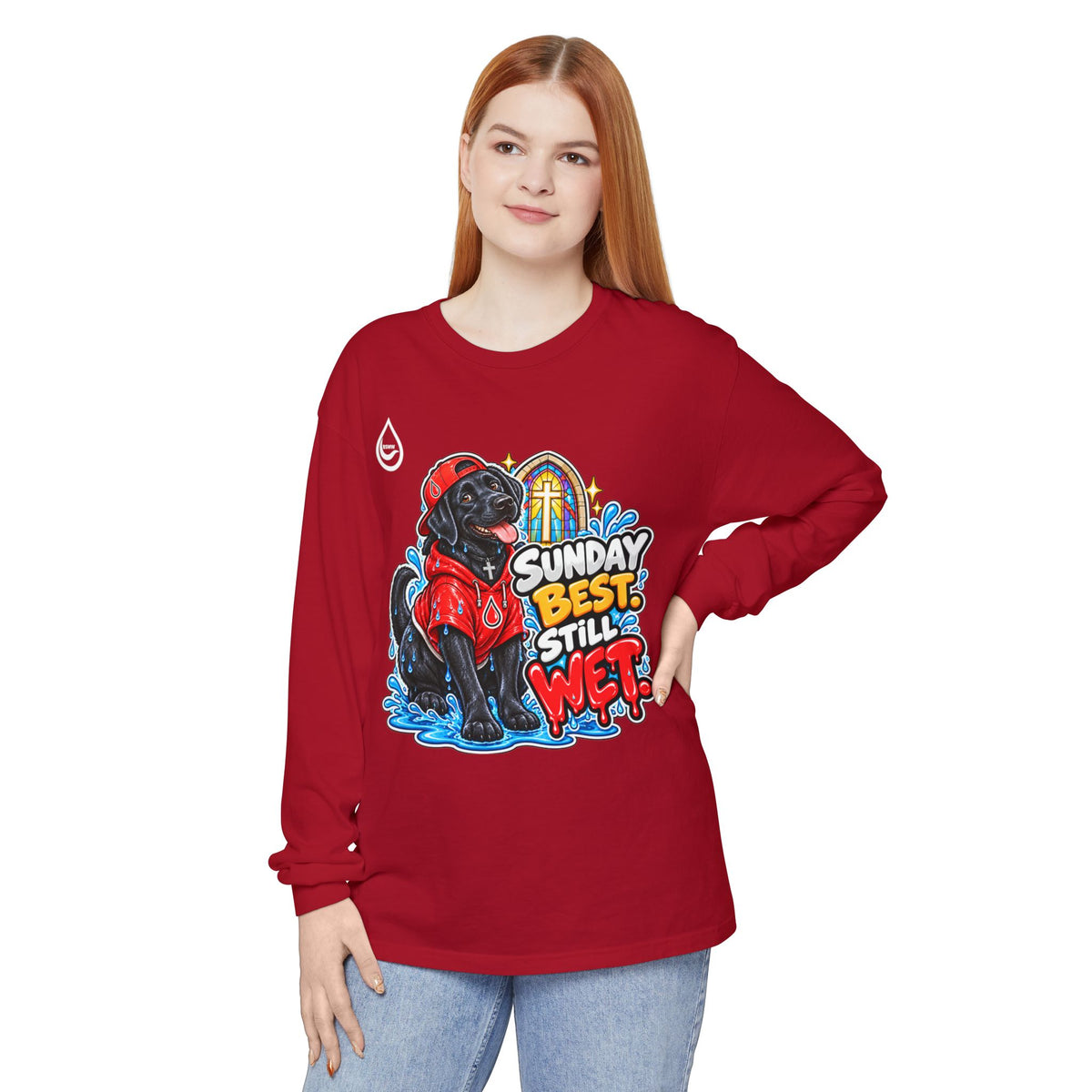 BS WETWEAR SUNDAY SERVICE SPLASH SQUAD LONG SLEEVE T-SHIRT