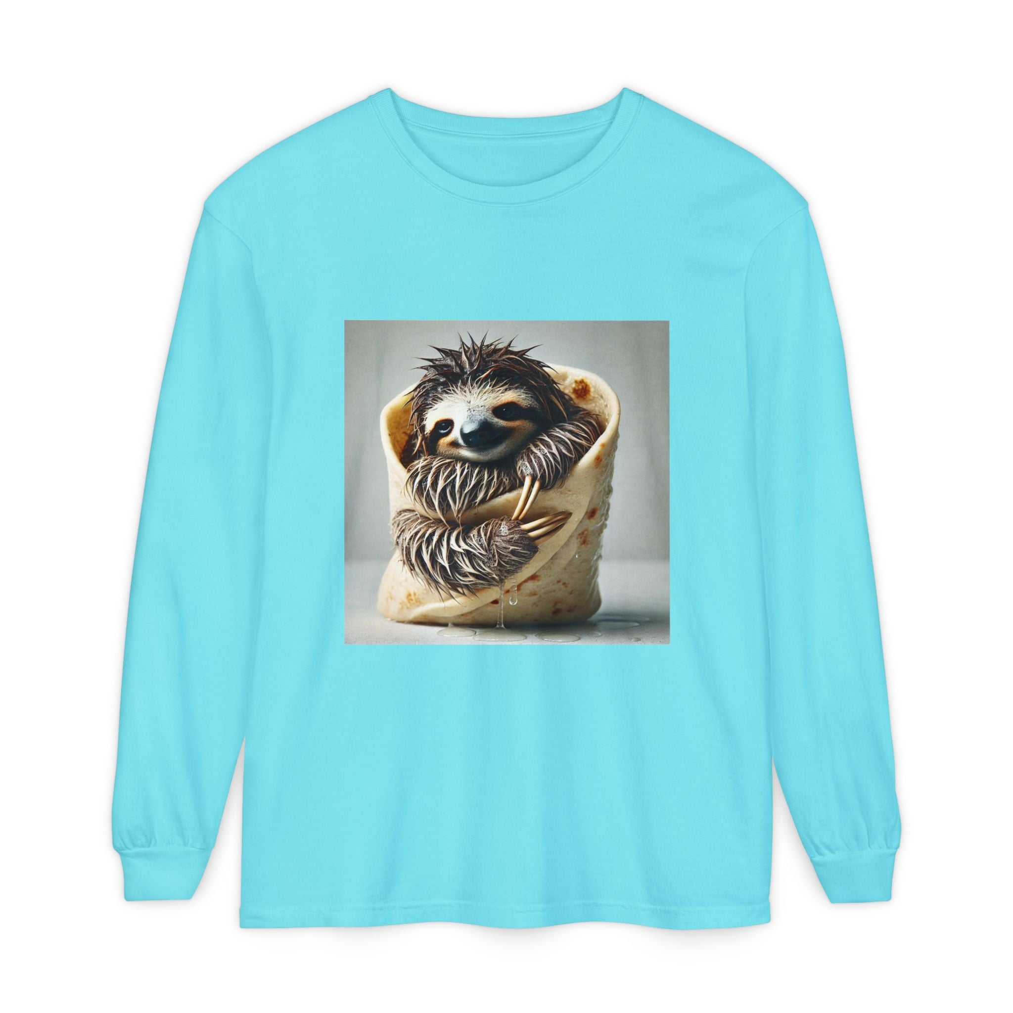 BS WETWEAR SLOTH BURRITO LONGSLEEVE T-SHIRT