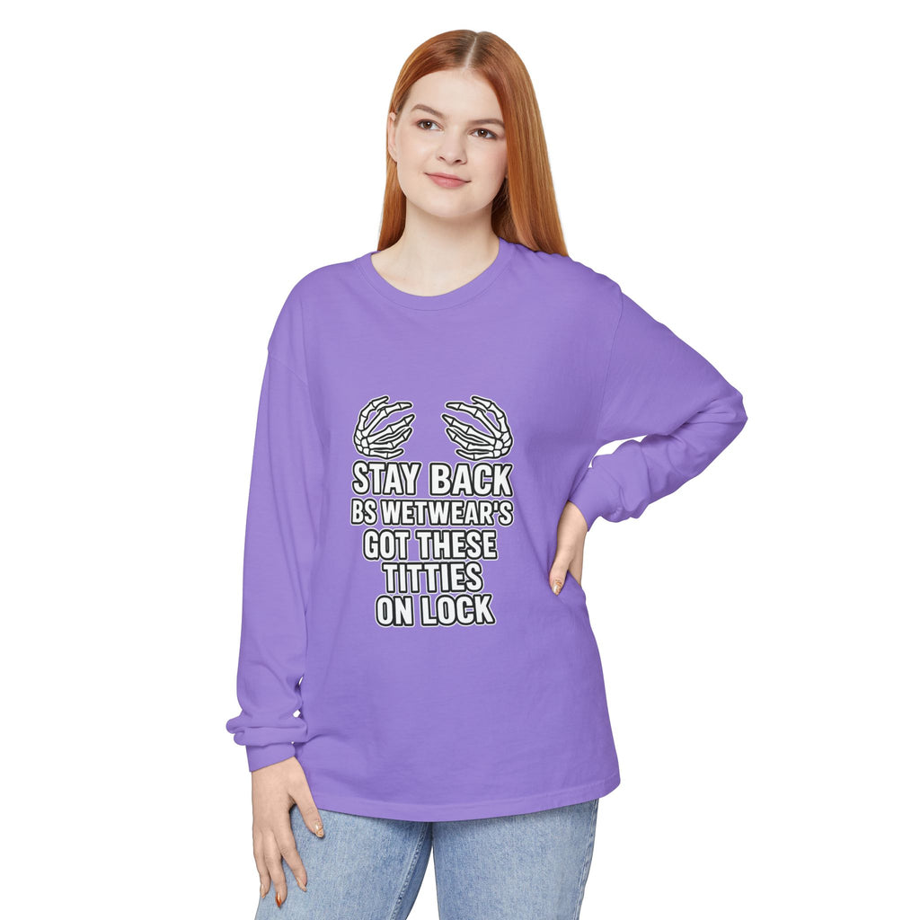 BS WETWEAR TITTIES ON LOCK LONG SLEEVE T-SHIRT