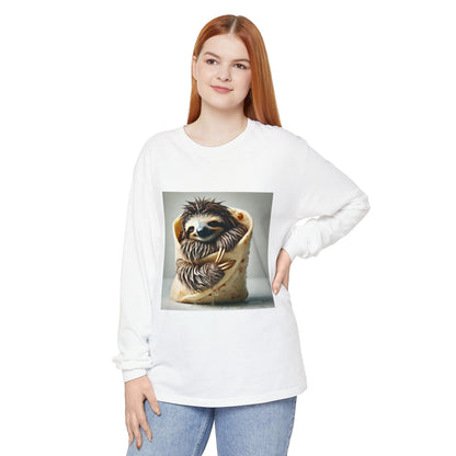 BS WETWEAR SLOTH BURRITO LONGSLEEVE T-SHIRT