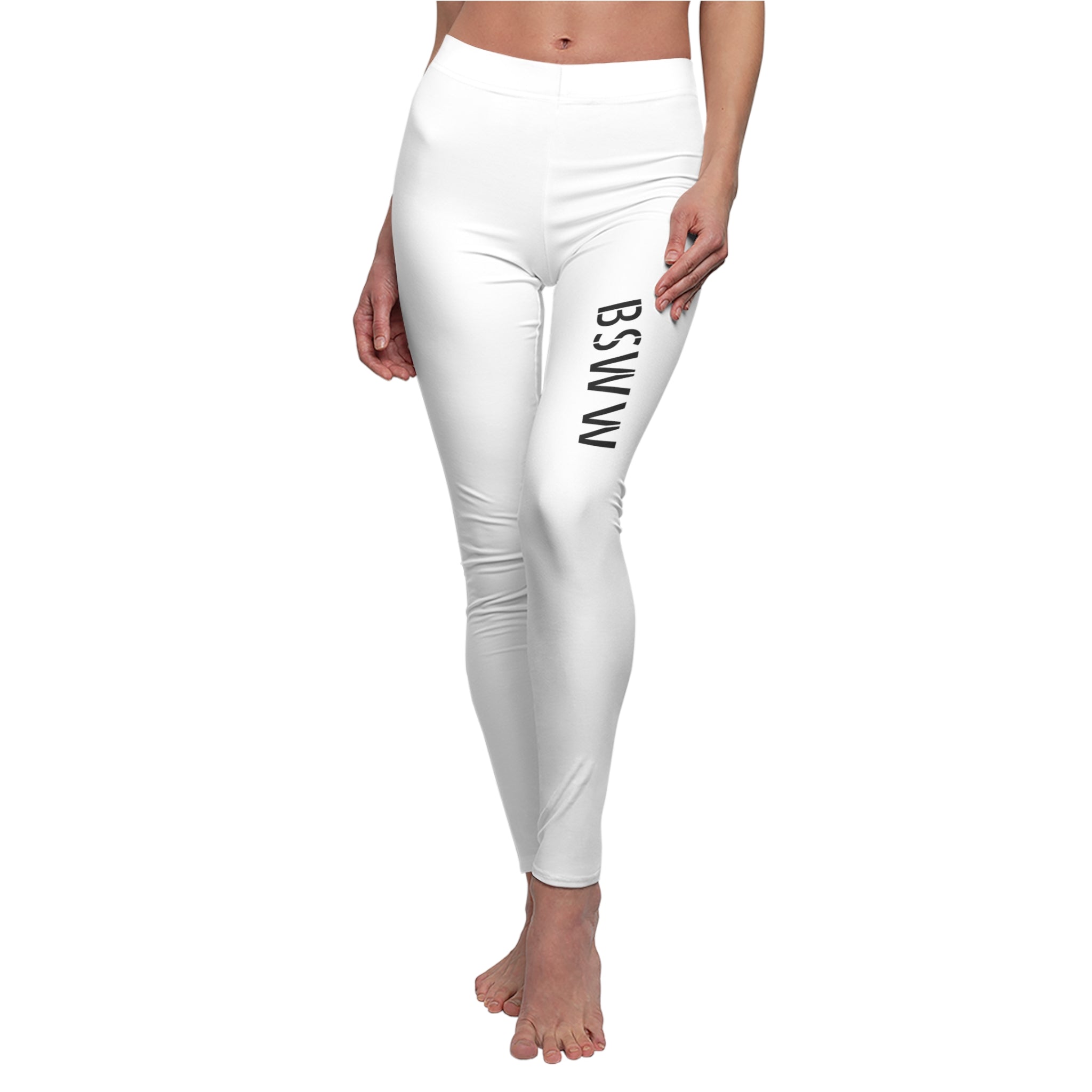 BS WETWEAR WET WHITE BABY TIGER LEGGINGS