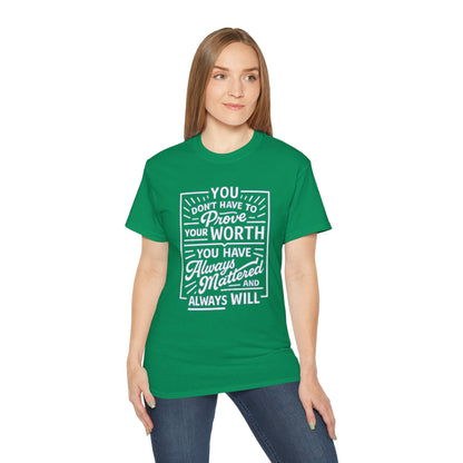 BS WETWEAR I MATTERED THEN I MATTER NOW T-SHIRT