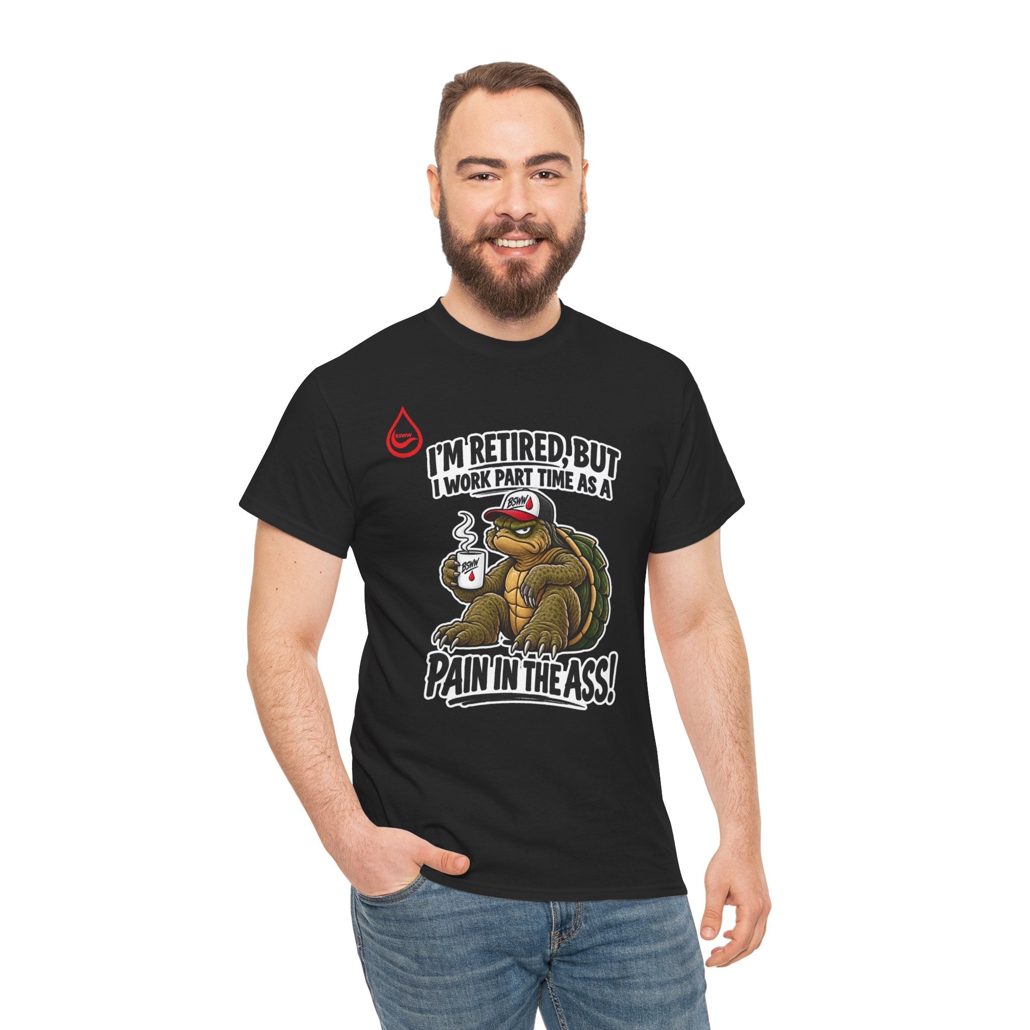BS WETWEAR PROFESSIONAL RETIRED TROUBLEMAKER TURTLE T-SHIRT