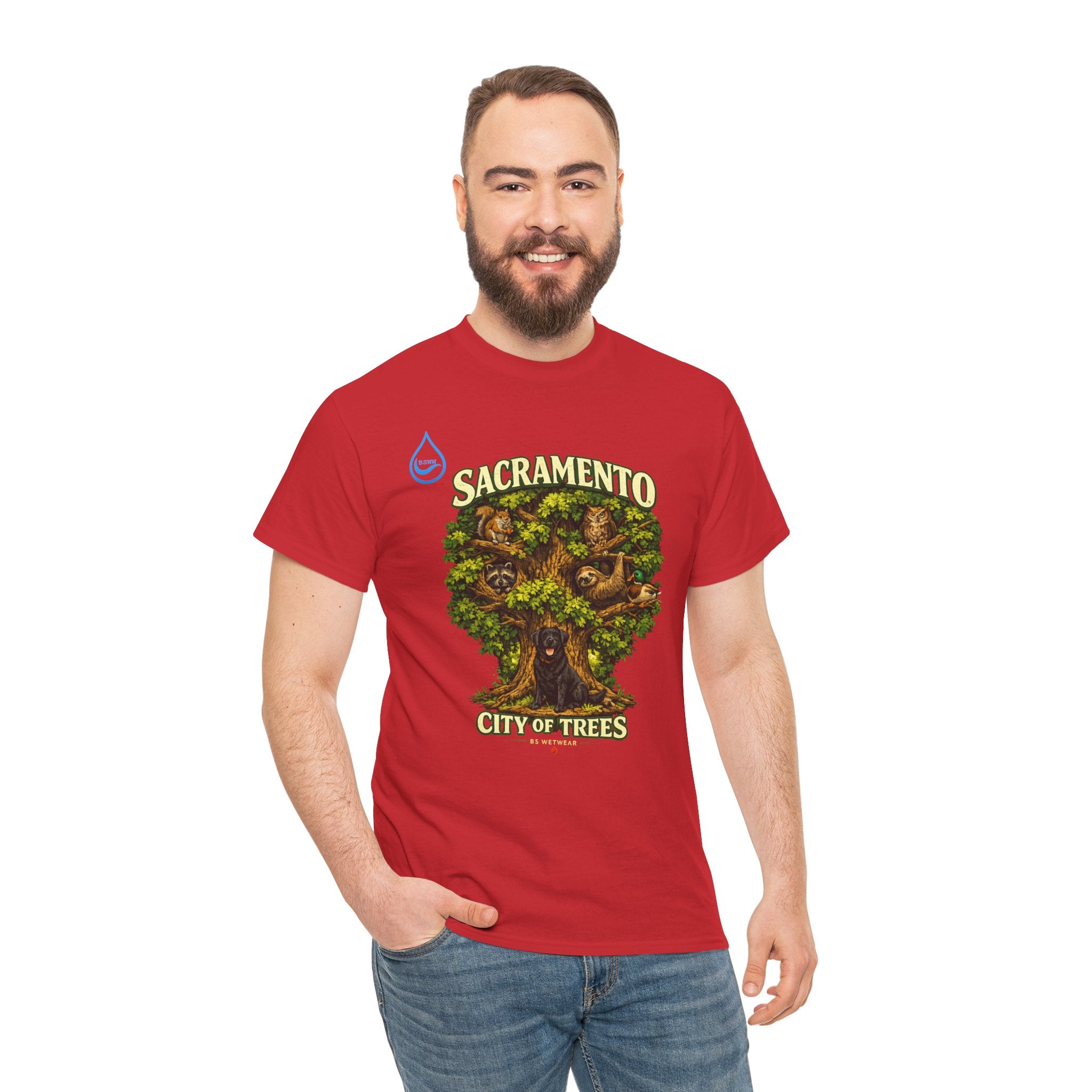 BS WETWEAR ROOTED IN SACRAMENTO T-SHIRT