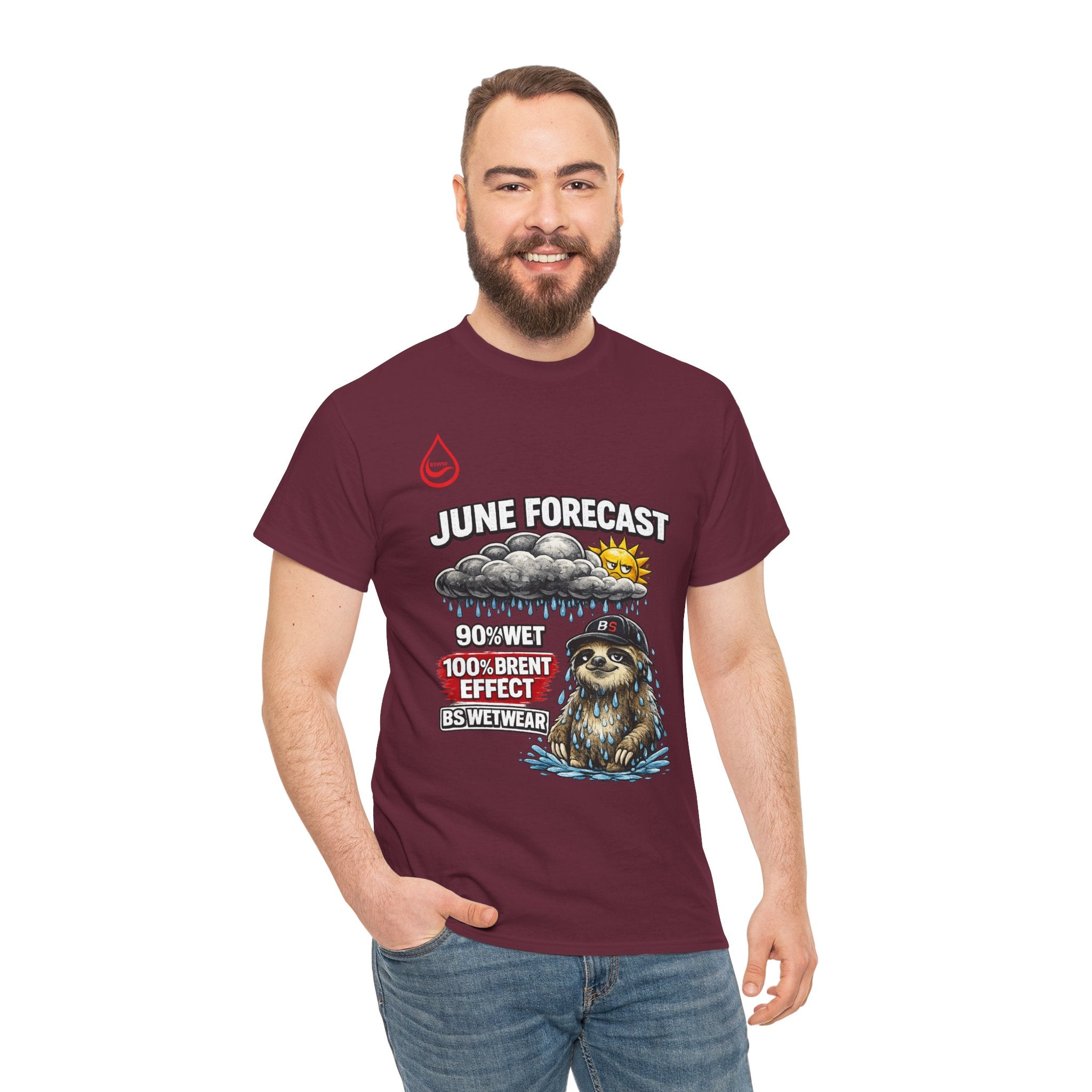 BS WETWEAR BRENT EFFECT WEATHER REPORT T-SHIRT