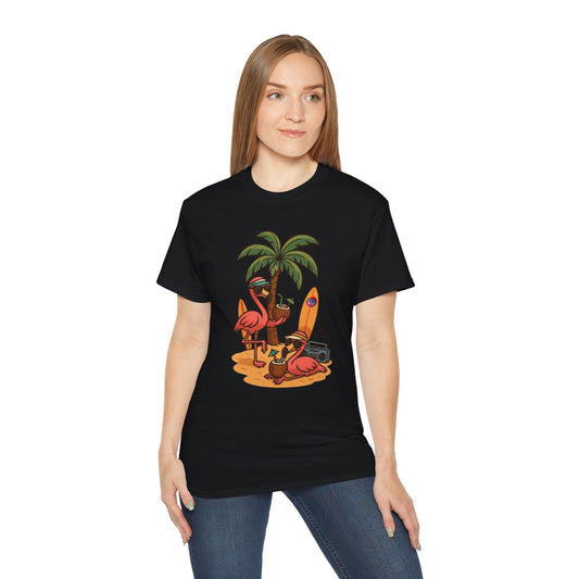 BS WETWEAR FLAMINGO FIESTA MODE T-SHIRT