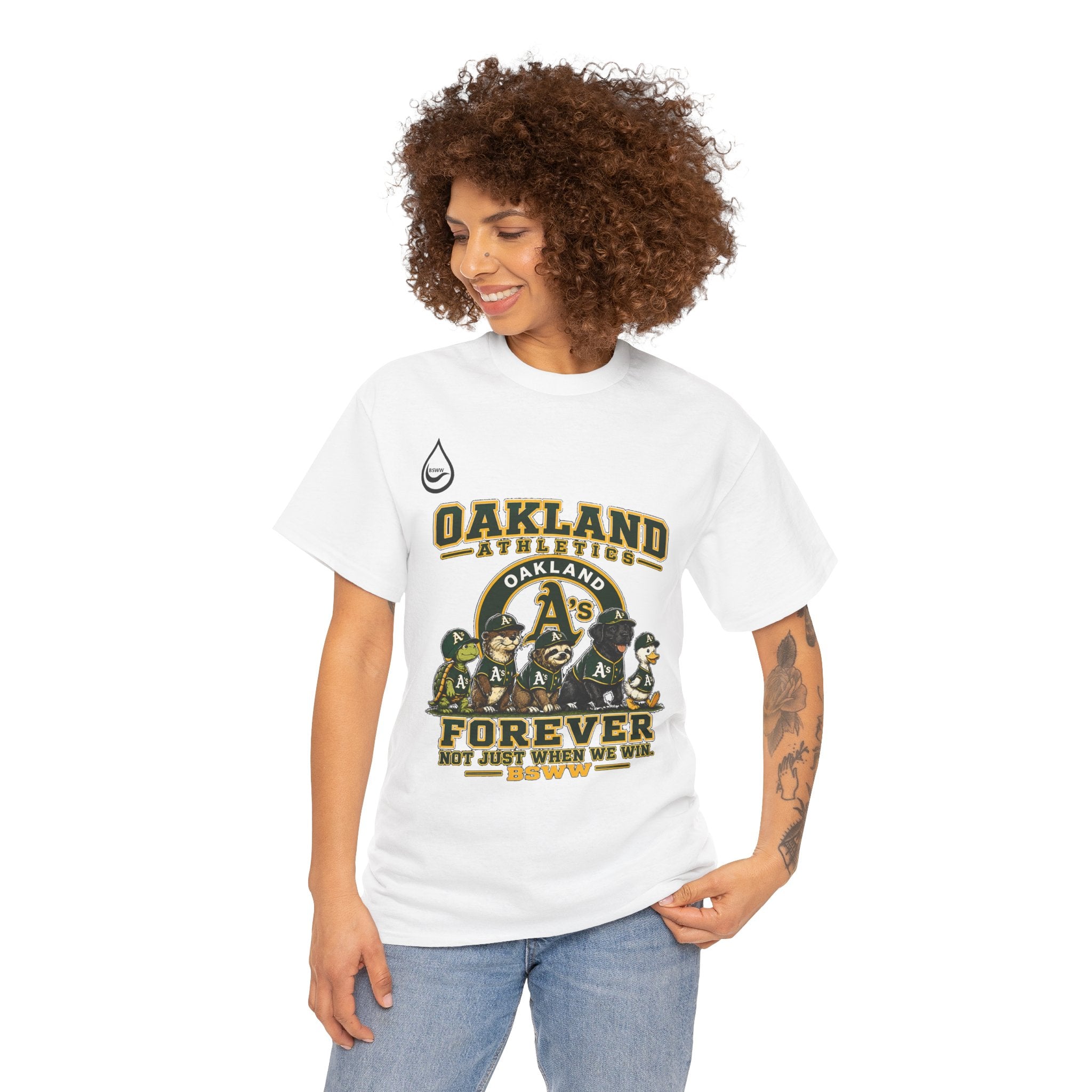 BS WETWEAR FOREVER GREEN AND GOLD T-SHIRT