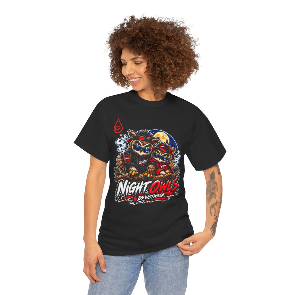 BS WETWEAR AFTER HOURS OWL CREW T-SHIRT