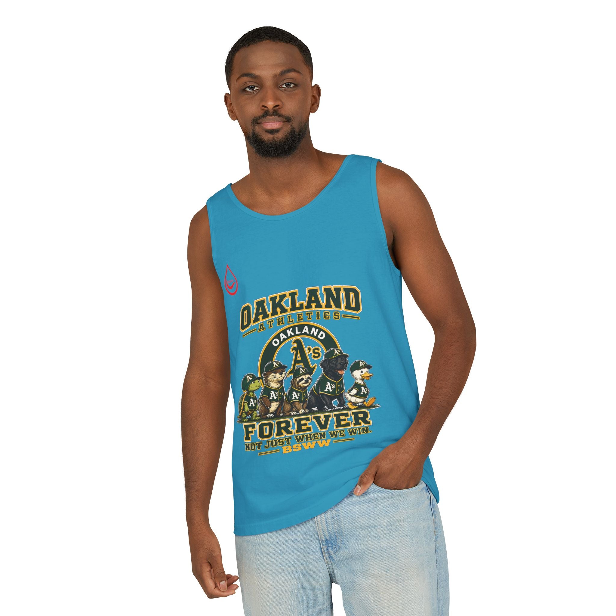 BS WETWEAR FOREVER GREEN AND GOLD TANK