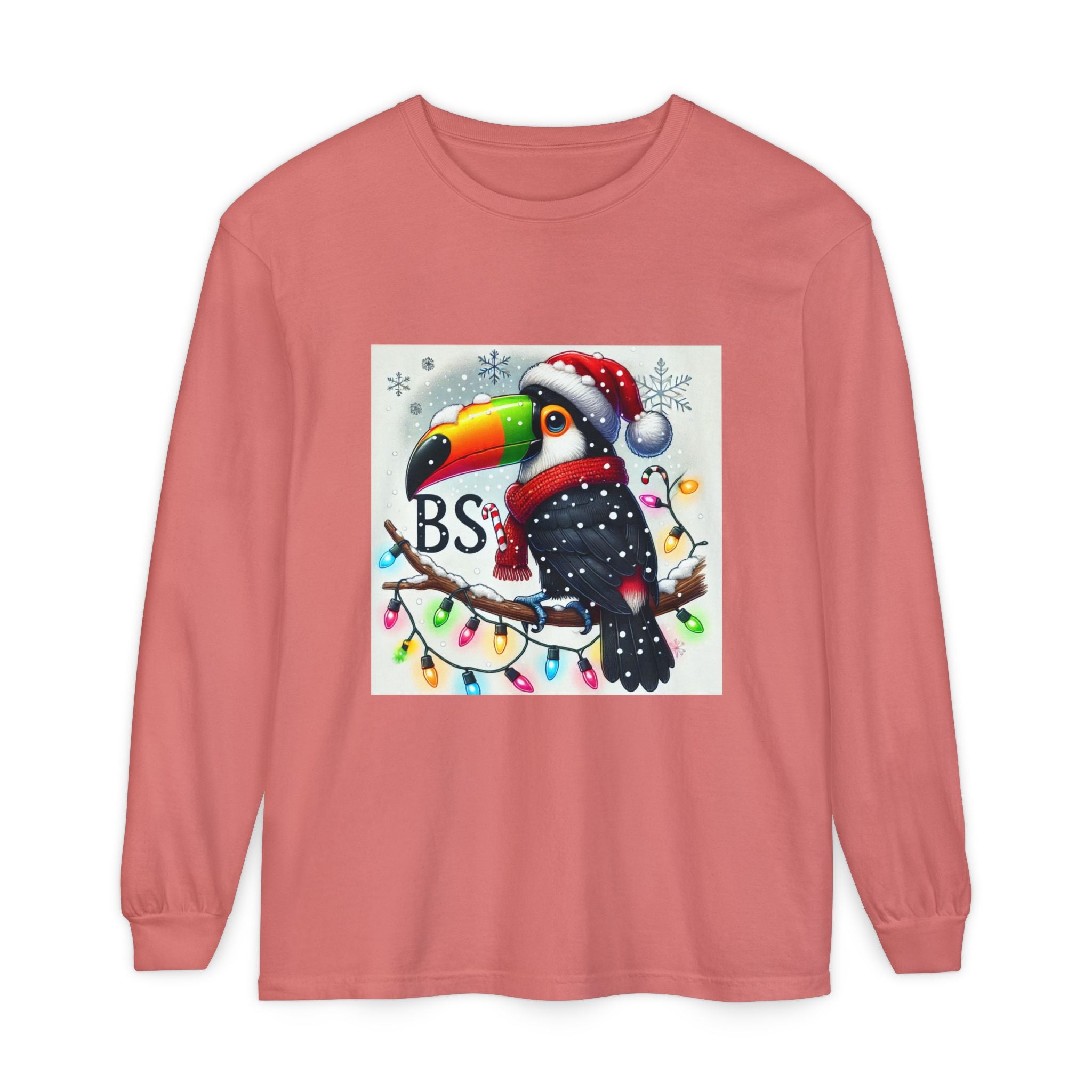 BS WETWEAR  CHRISTMAS TOUCAN LONGSLEEVE T-SHIRT