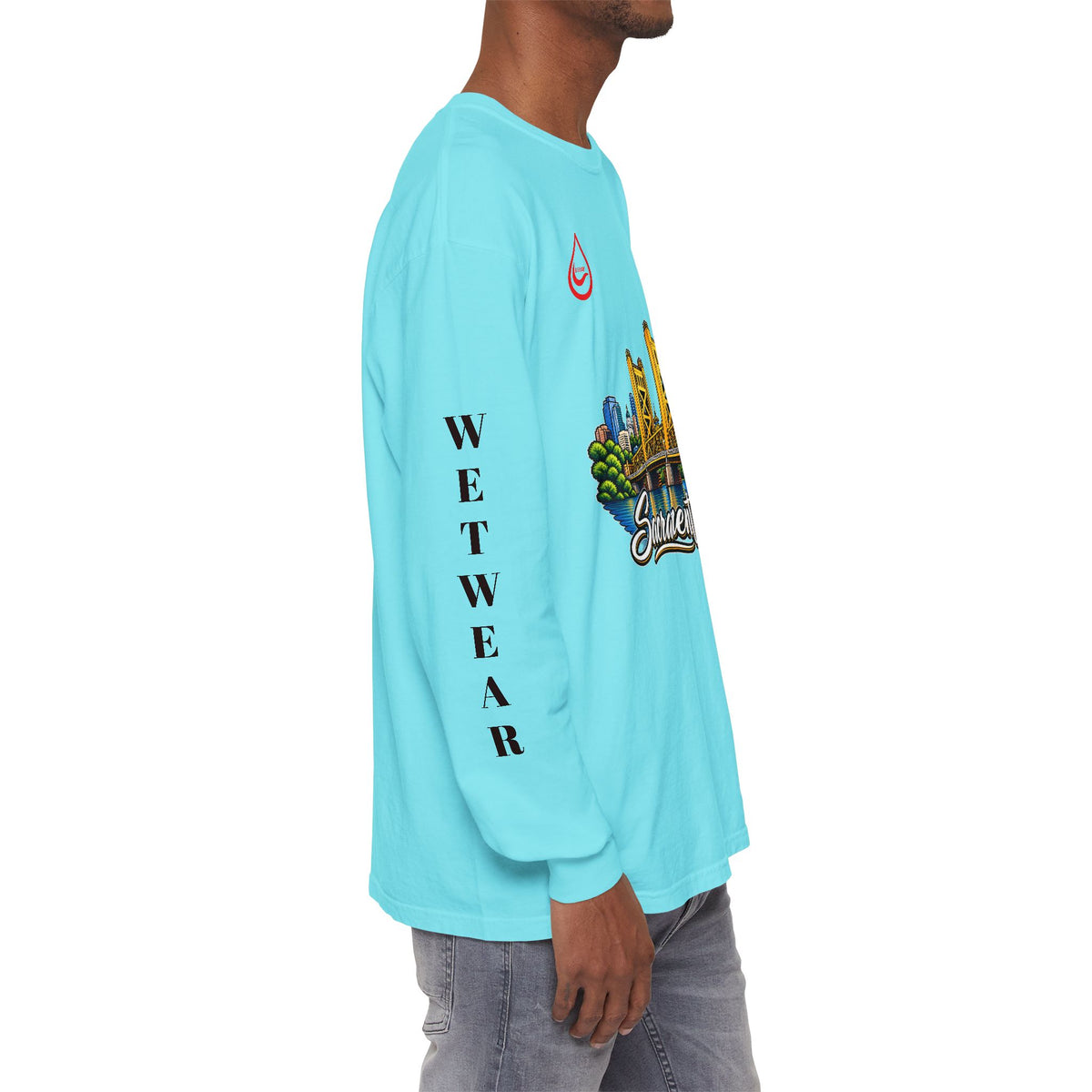 BS WETWEAR SACRAMENTO 916 CITY VIBES LONG SLEEVE T-SHIRT