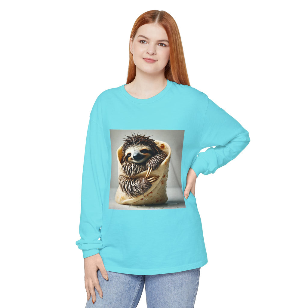 BS WETWEAR SLOTH BURRITO LONGSLEEVE T-SHIRT