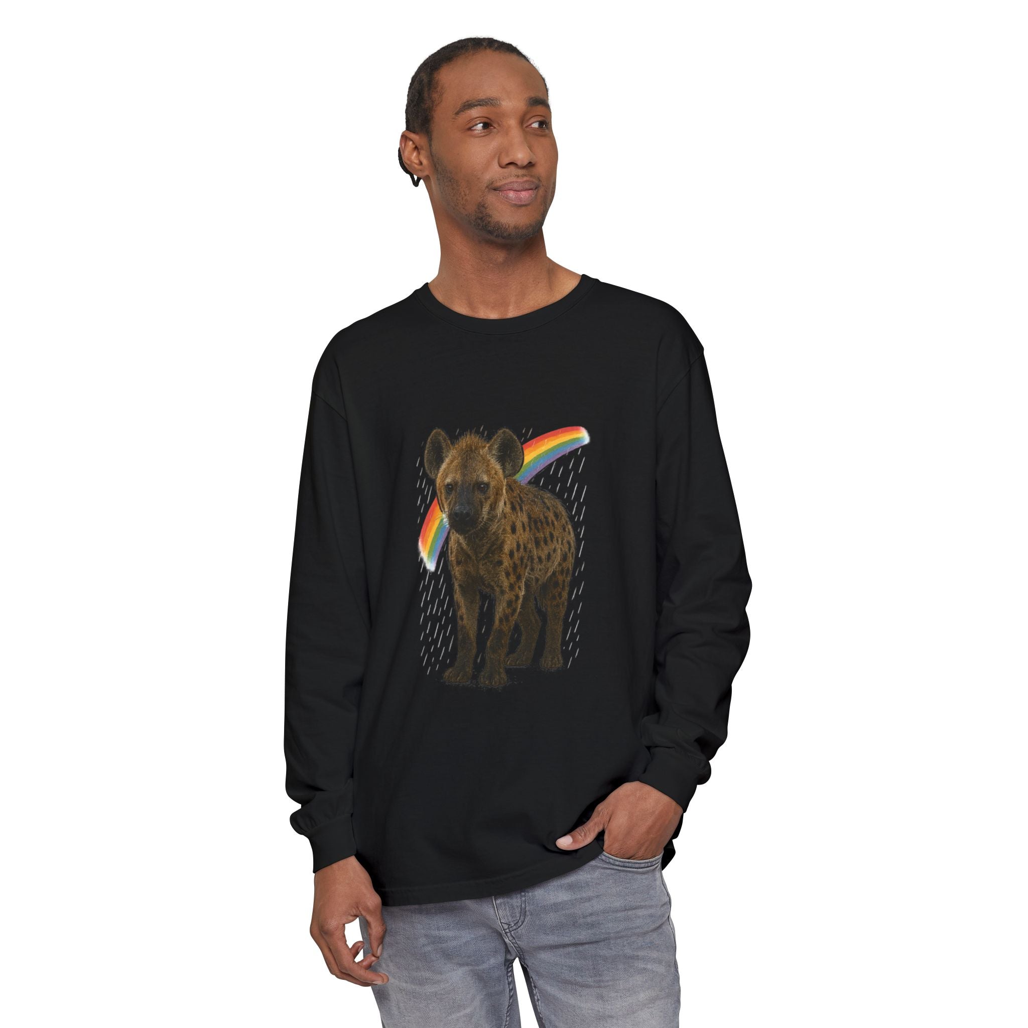BS WETWEAR SOAKED & SASSY HYENA LONG SLEEVE T-SHIRT