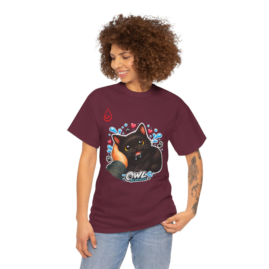 BS WETWEAR SMALL CAT BIG FEELINGS T-SHIRT