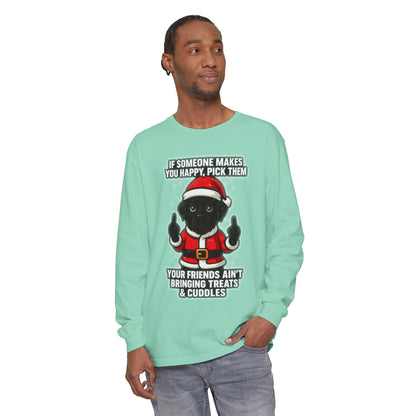 BS WETWEAR  SANTA PAWS: WET, WILD & NAUGHTY LONG SLEEVE T-SHIRT