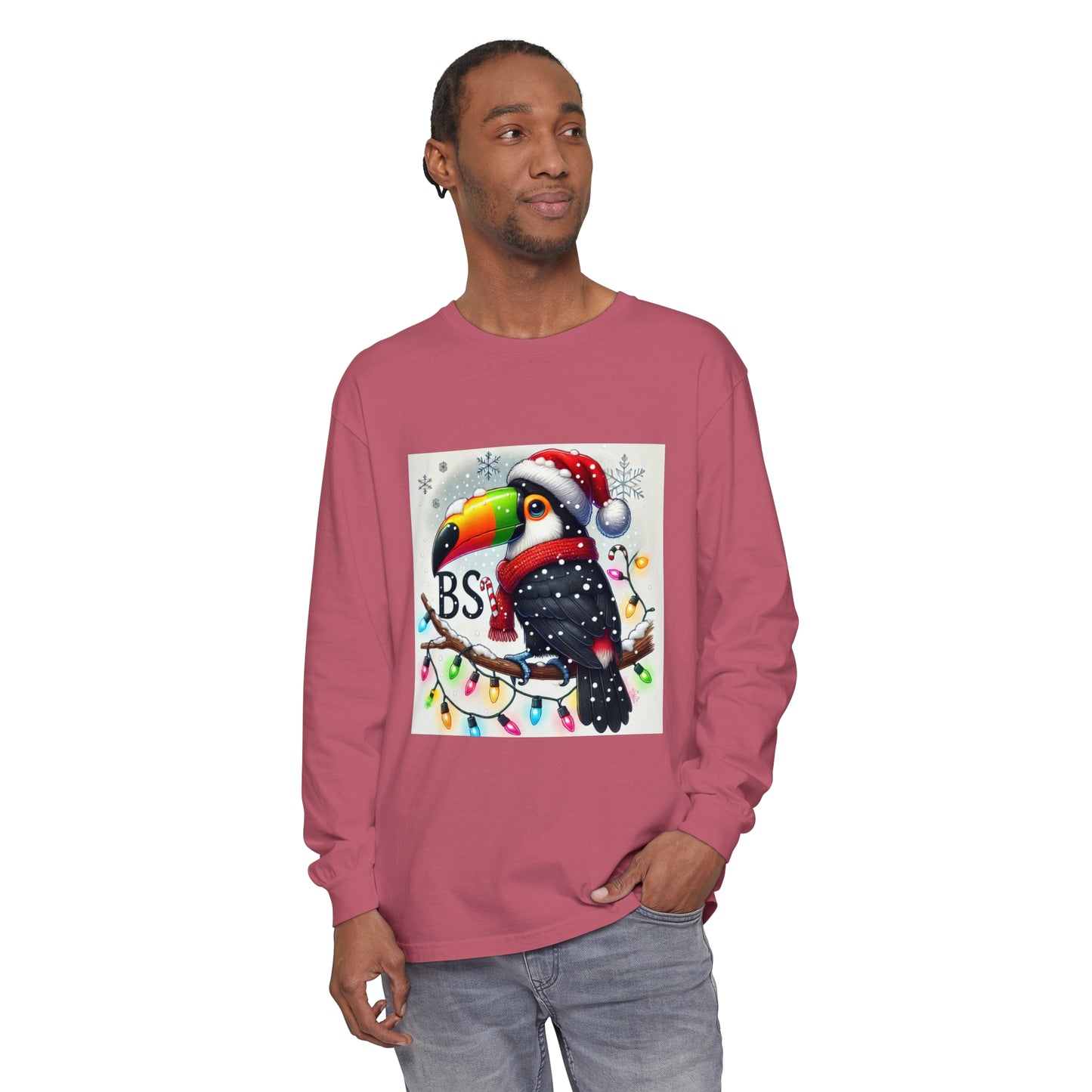 BS WETWEAR  CHRISTMAS TOUCAN LONGSLEEVE T-SHIRT