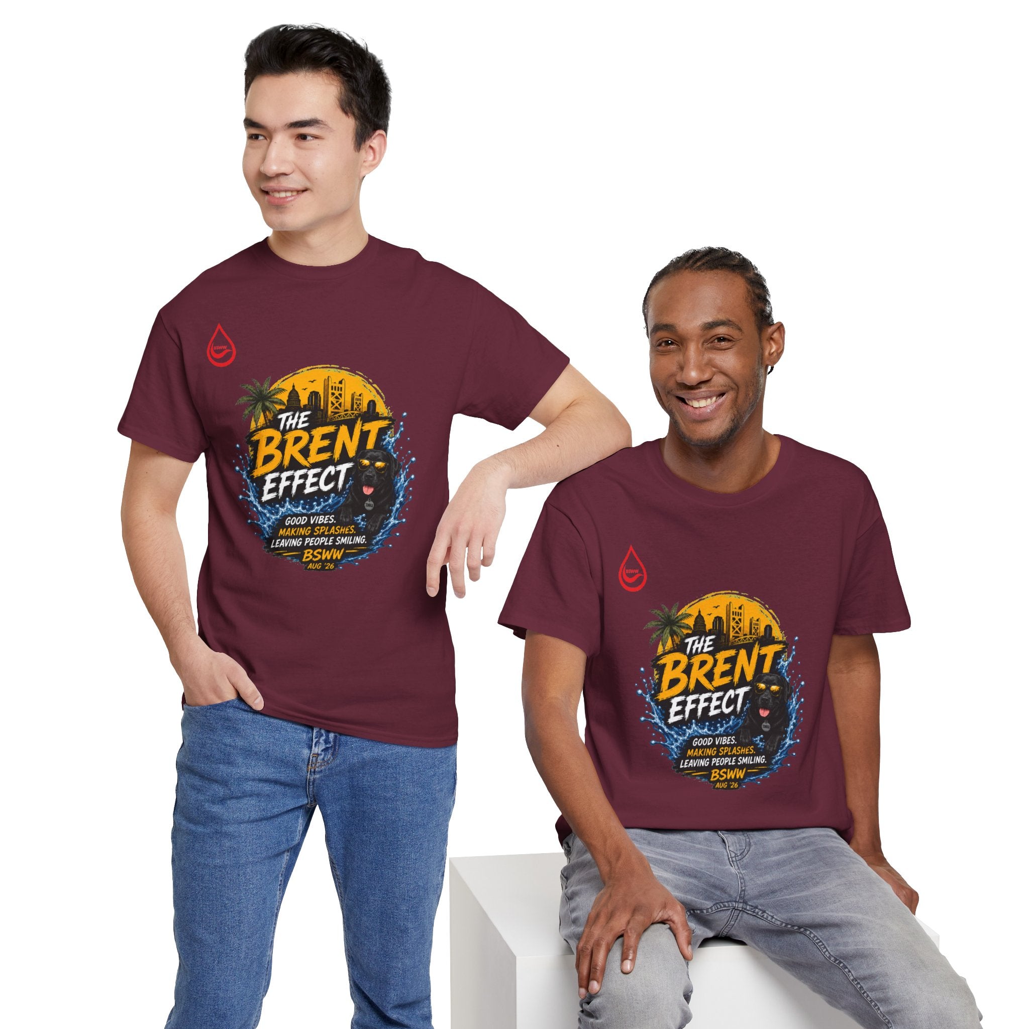 BS WETWEAR THE BRENT EFFECT LEGENDARY VIBES T-SHIRT