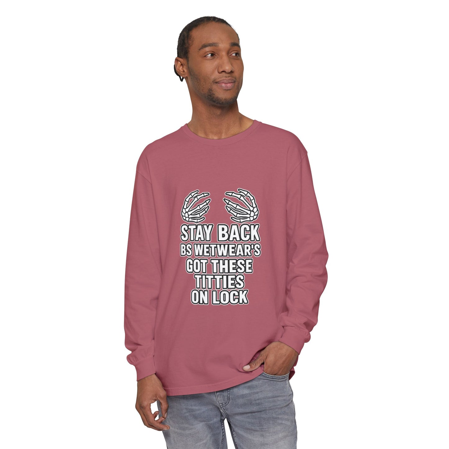 BS WETWEAR TITTIES ON LOCK LONG SLEEVE T-SHIRT