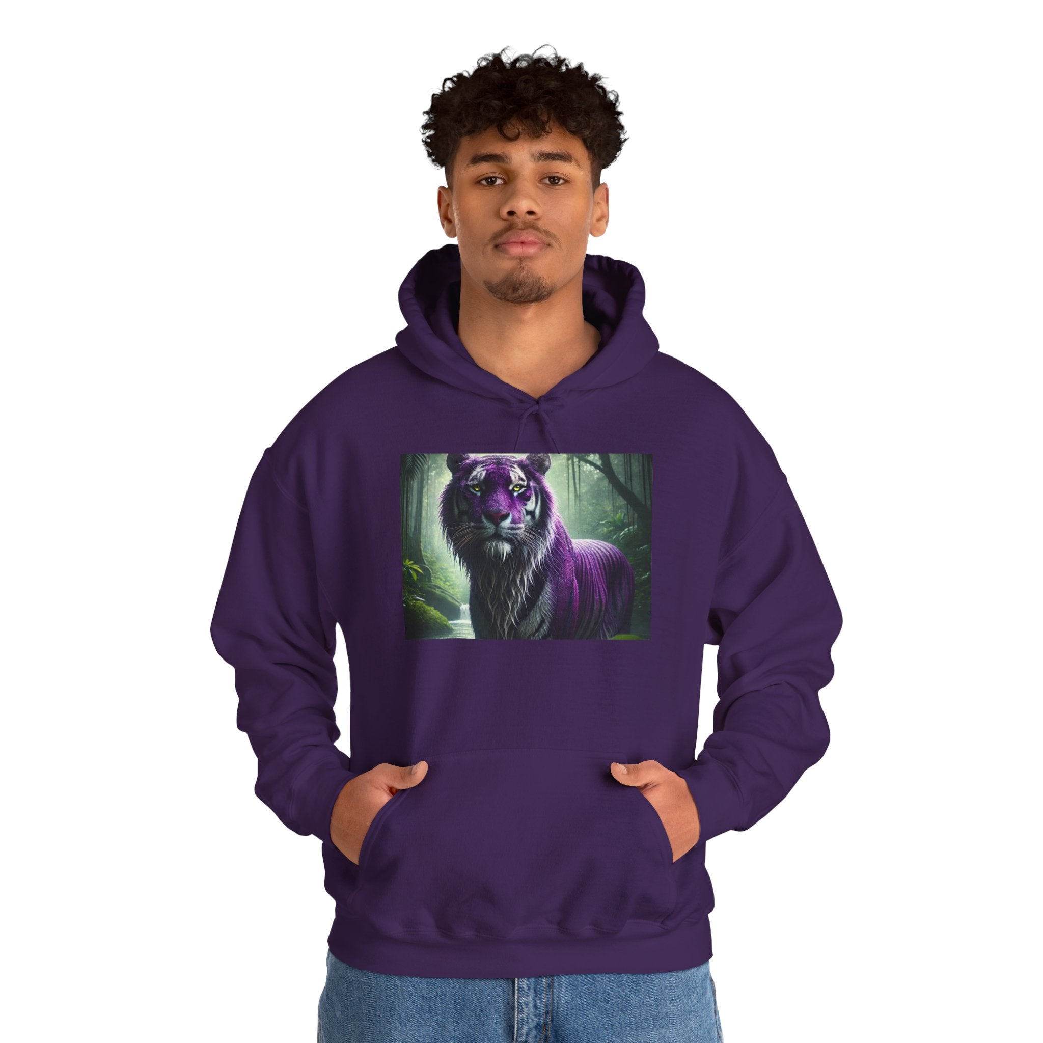 BS WETWEAR WET MAJESTIC PURPLE TIGER HOODIE