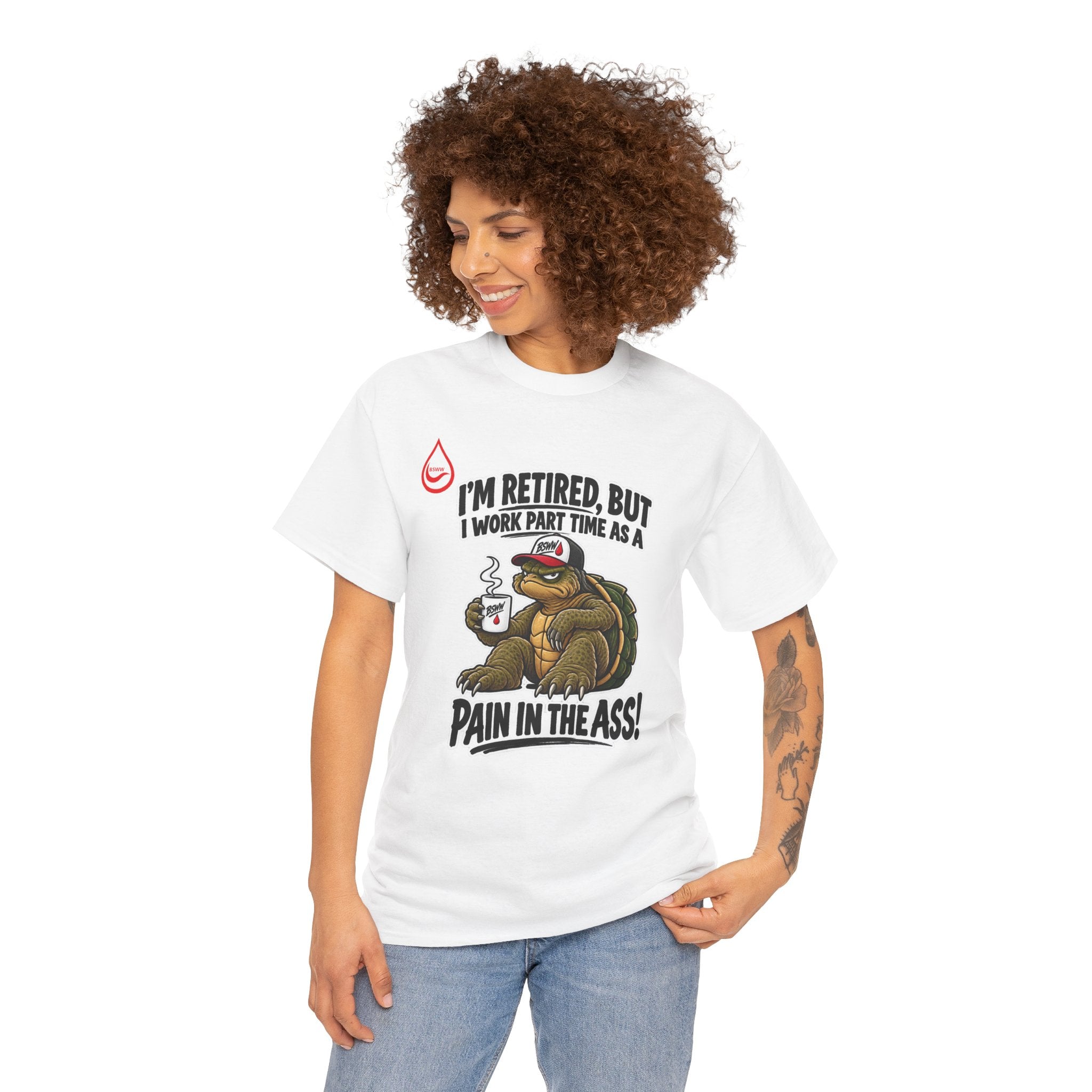 BS WETWEAR PROFESSIONAL RETIRED TROUBLEMAKER TURTLE T-SHIRT