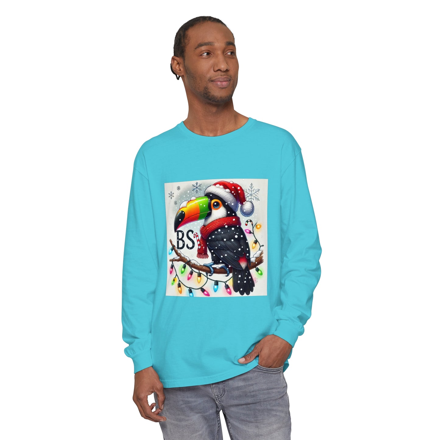 BS WETWEAR  CHRISTMAS TOUCAN LONGSLEEVE T-SHIRT