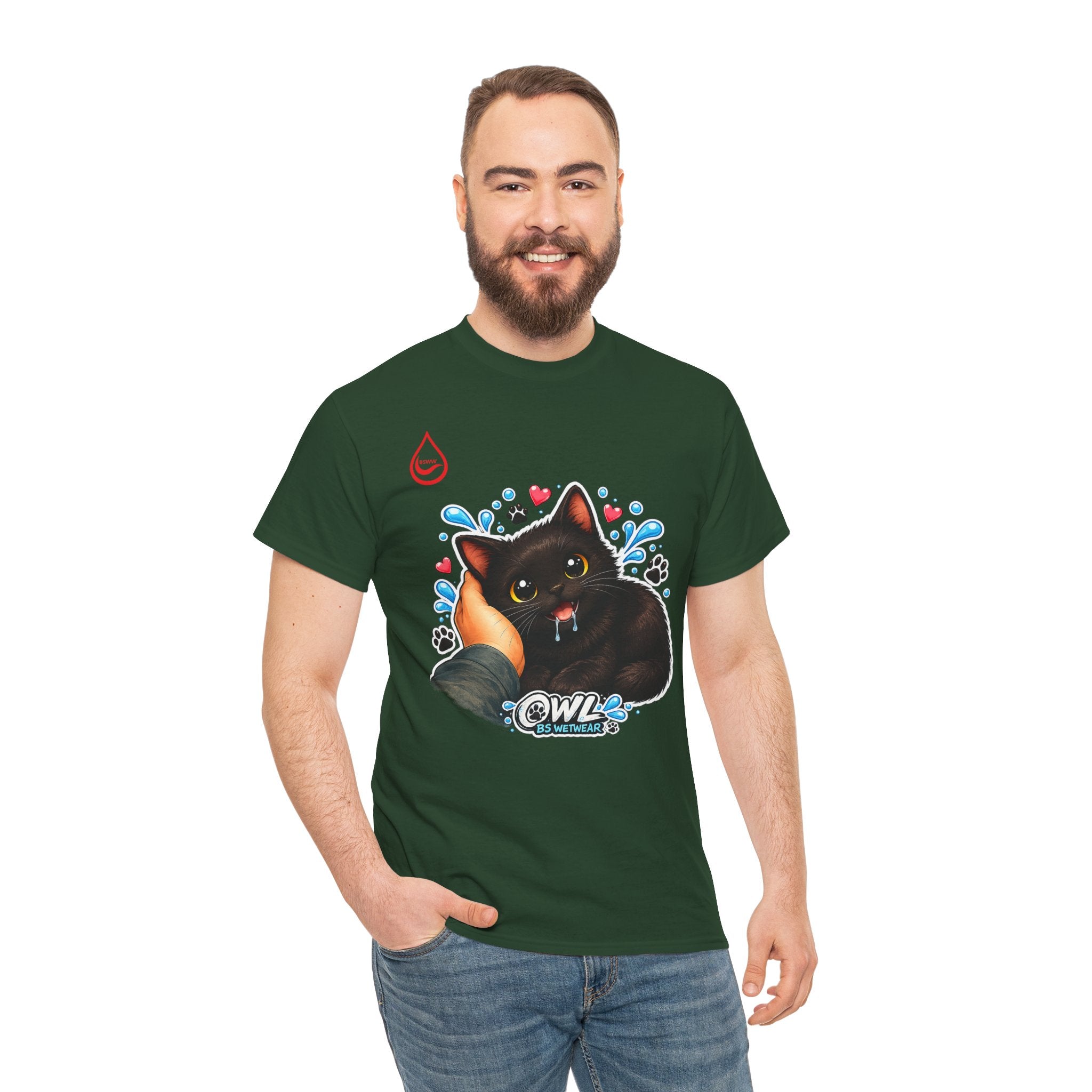 BS WETWEAR SMALL CAT BIG FEELINGS T-SHIRT