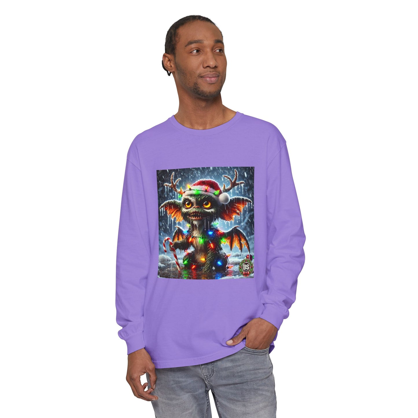 BS WETWEAR WET GREMLIN REINDEER  LONG SLEEVE T-SHIRT