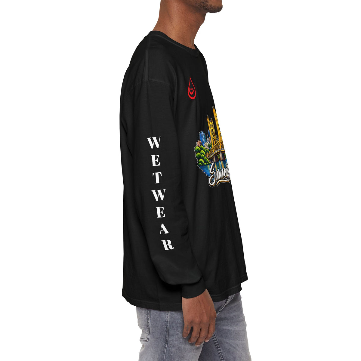 BS WETWEAR SACRAMENTO 916 CITY VIBES LONG SLEEVE T-SHIRT