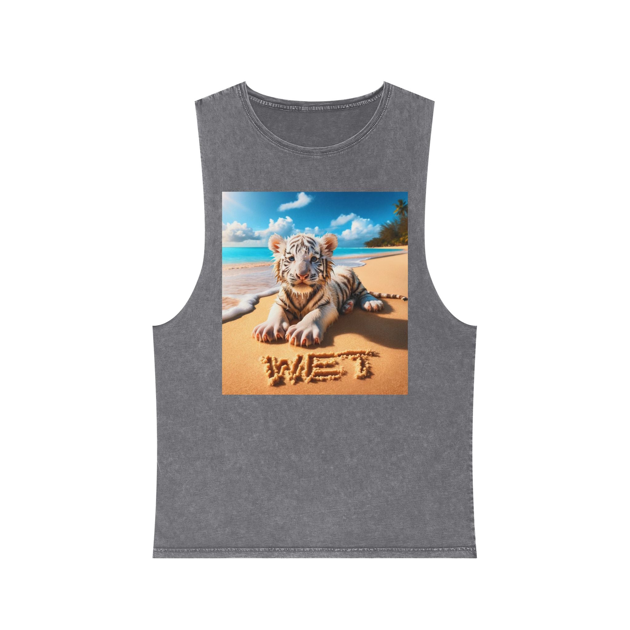 BS WETWEAR WET BABY WHITE TIGER TANK