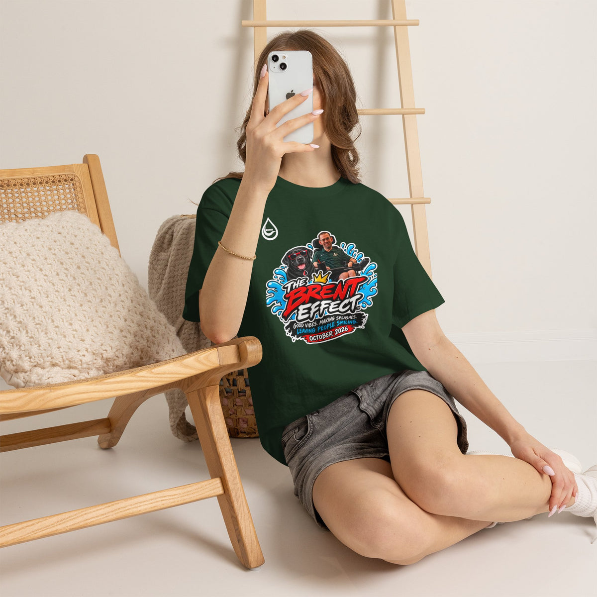 BS WETWEAR THE BRENT EFFECT LEAVING PEOPLE SMILING T-SHIRT