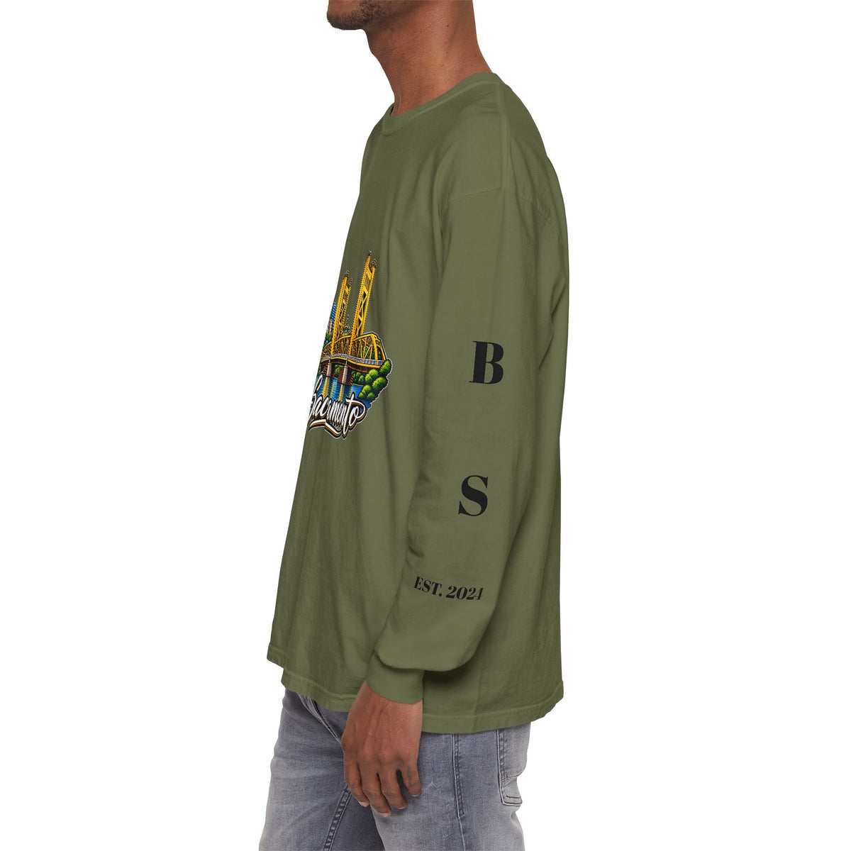 BS WETWEAR SACRAMENTO 916 CITY VIBES LONG SLEEVE T-SHIRT