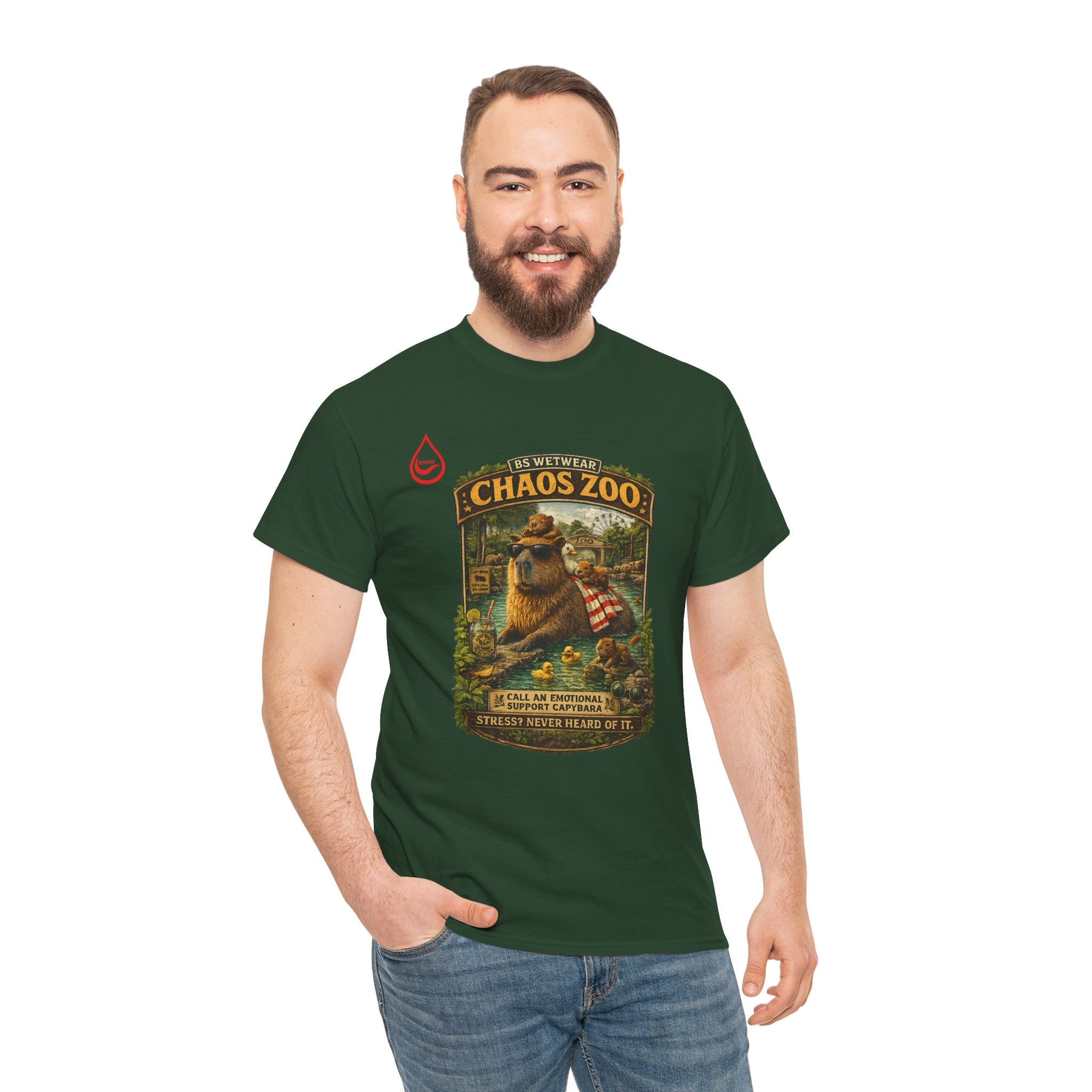 BS WETWEAR EMOTIONAL SUPPORT CAPYBARA T-SHIRT