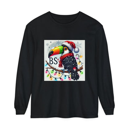 BS WETWEAR  CHRISTMAS TOUCAN LONGSLEEVE T-SHIRT