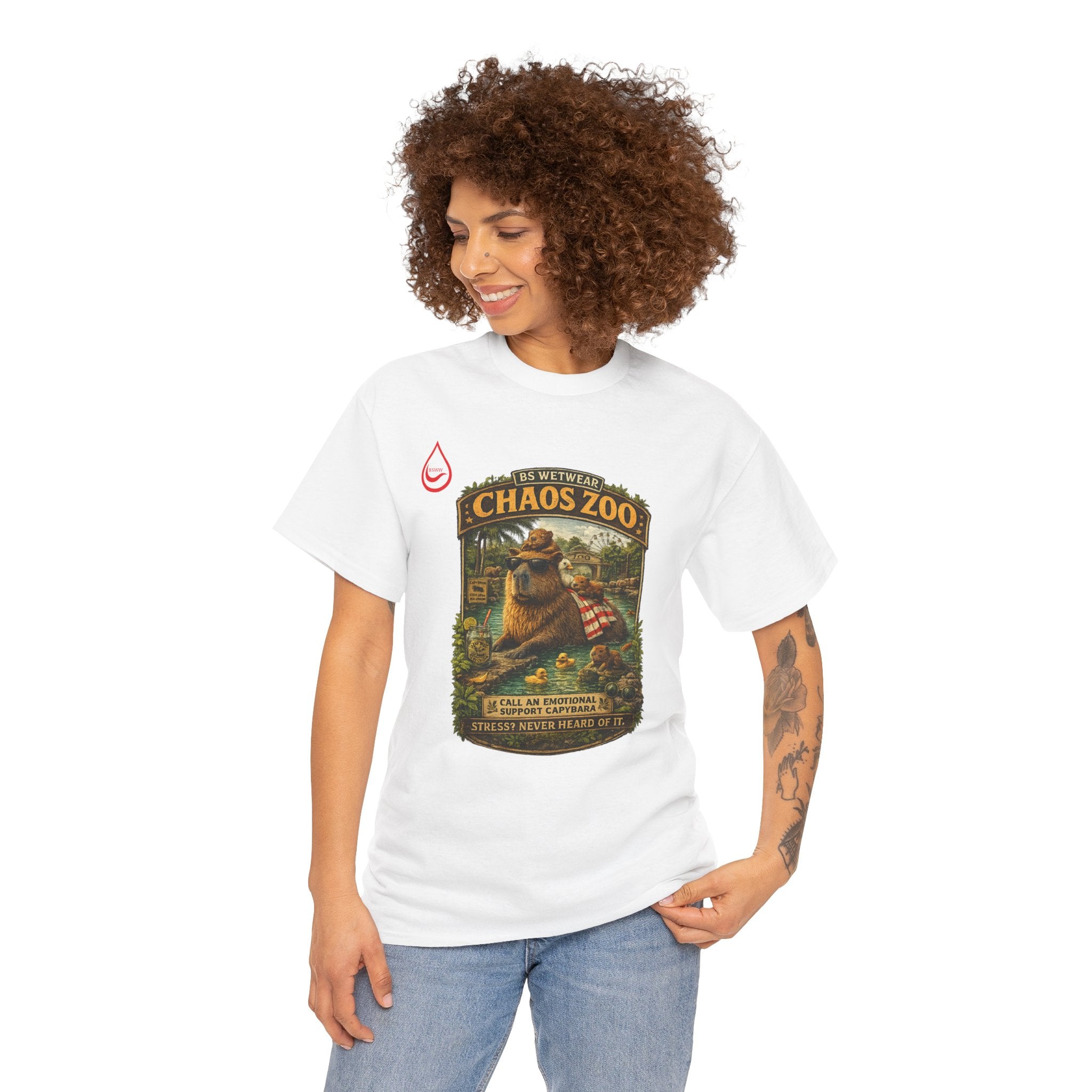 BS WETWEAR EMOTIONAL SUPPORT CAPYBARA T-SHIRT