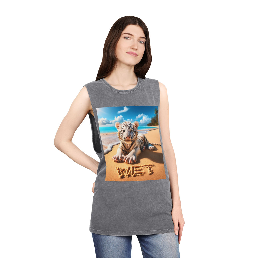 BS WETWEAR WET BABY WHITE TIGER TANK