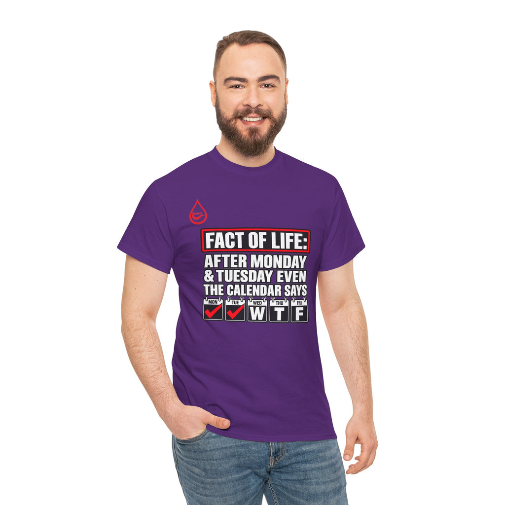 BS WETWEAR EVEN THE CALENDAR SAYS WTF T-SHIRT