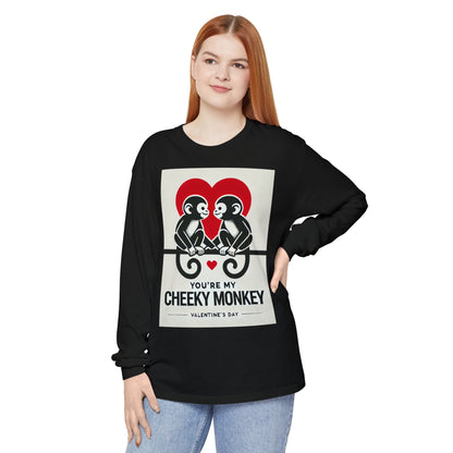 BS WETWEAR DUO MONKEY VDAY LONG SLEEVE T-SHIRT