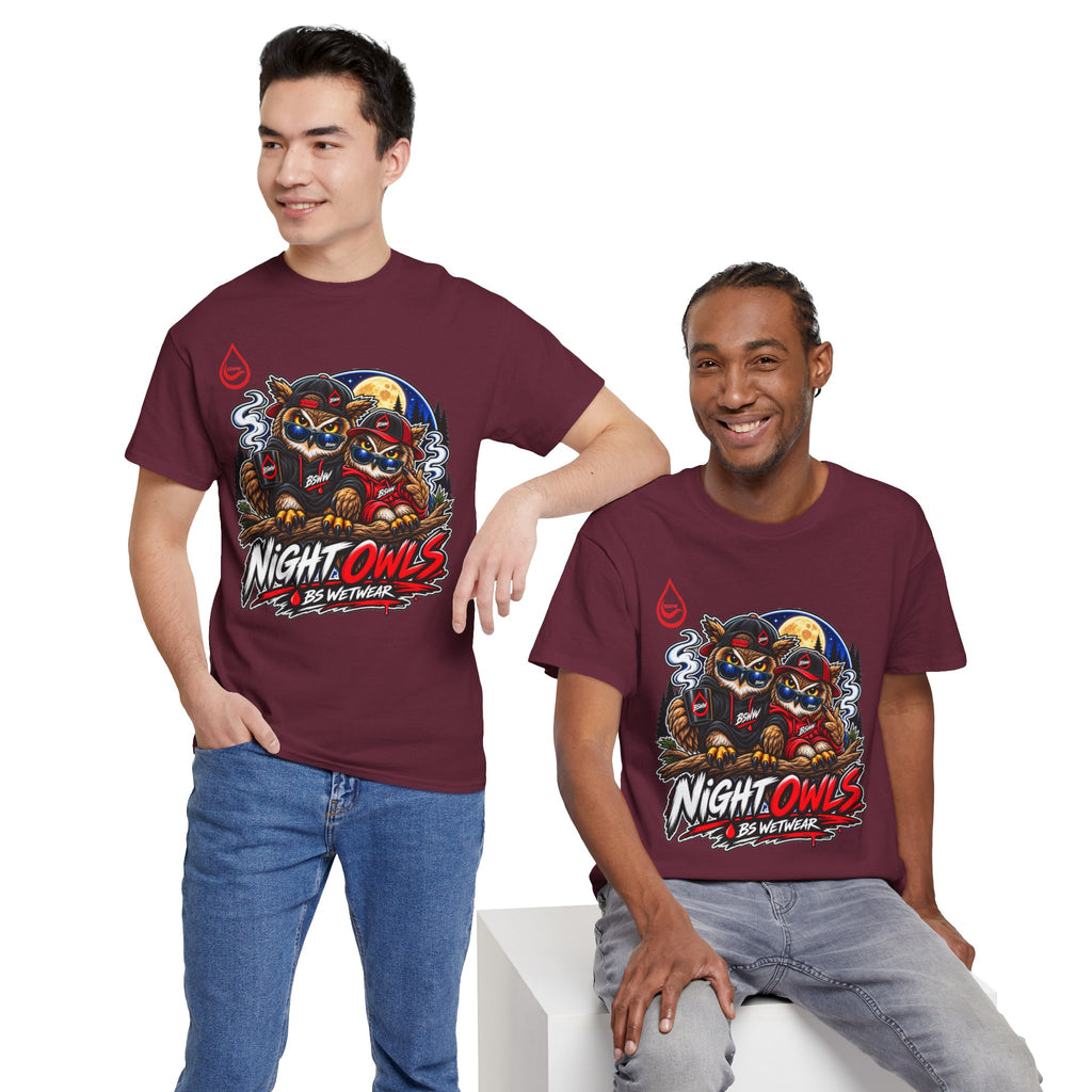 BS WETWEAR AFTER HOURS OWL CREW T-SHIRT