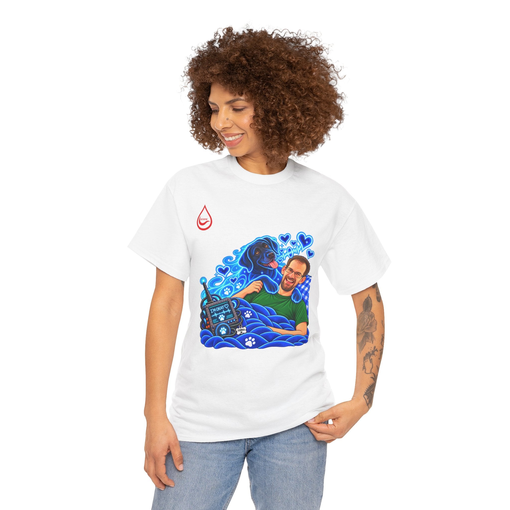 BS WETWEAR MY DOG IS BETTER THAN MEDICINE T-SHIRT