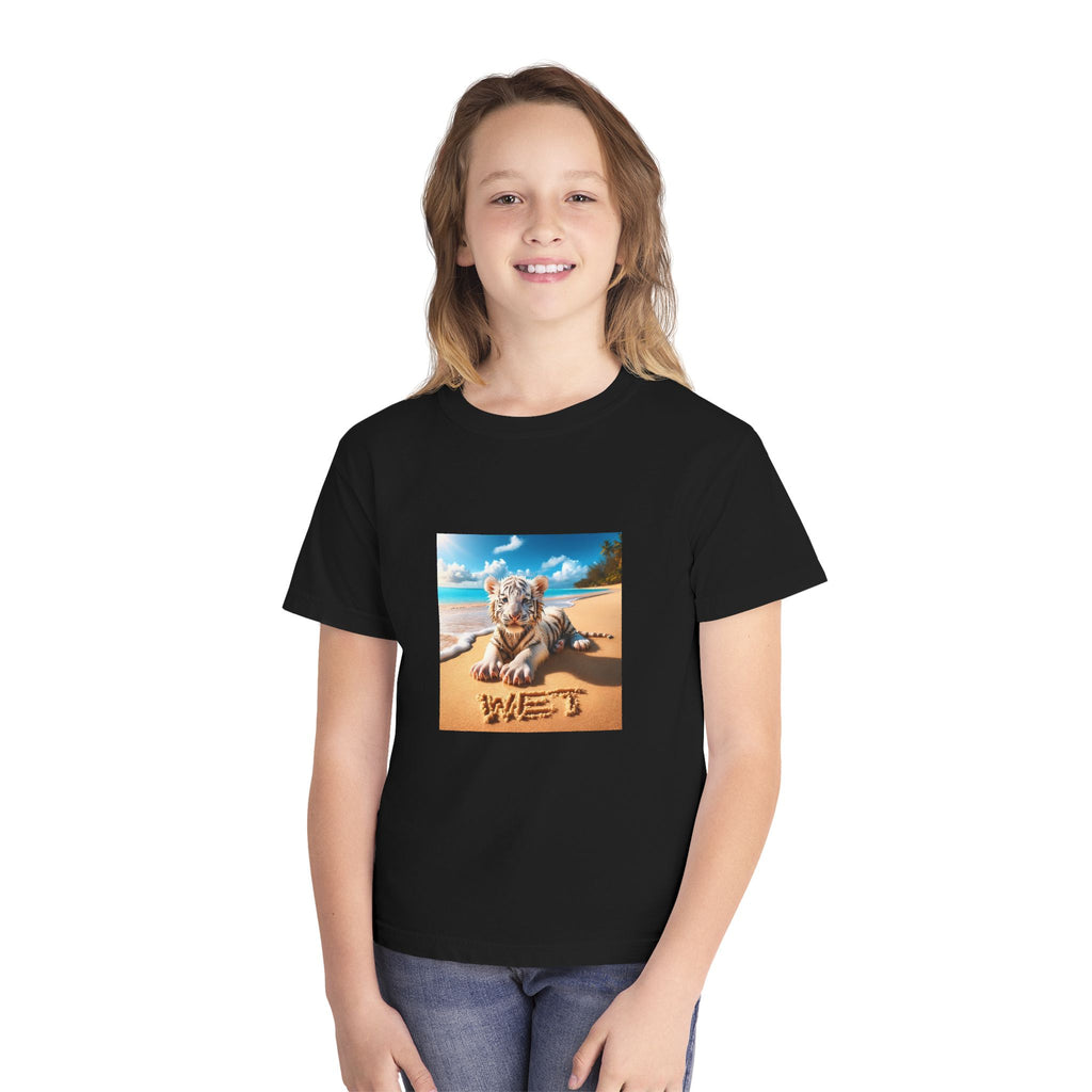 BS WETWEAR KIDS WET BABY WHITE TIGER T-SHIRT