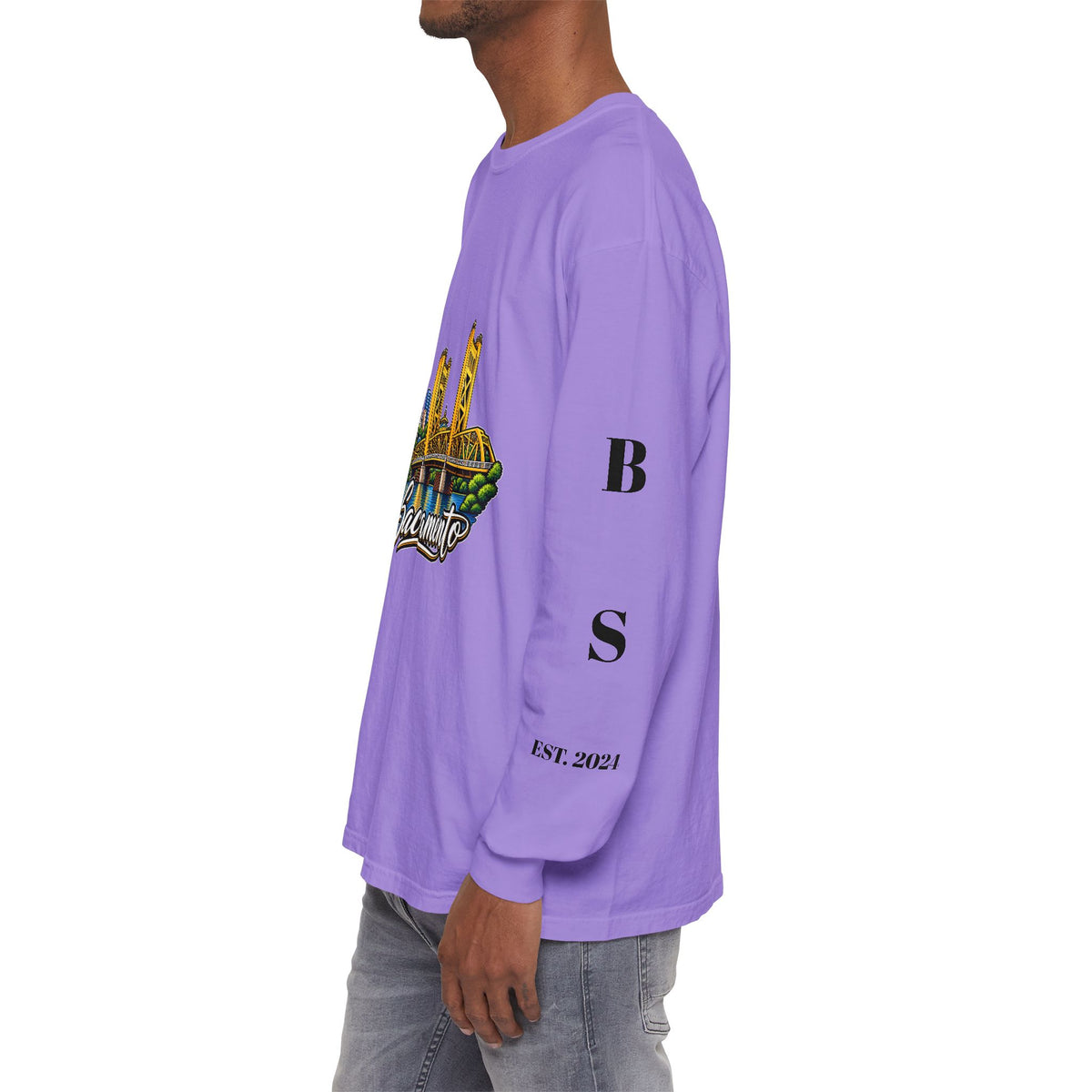 BS WETWEAR SACRAMENTO 916 CITY VIBES LONG SLEEVE T-SHIRT