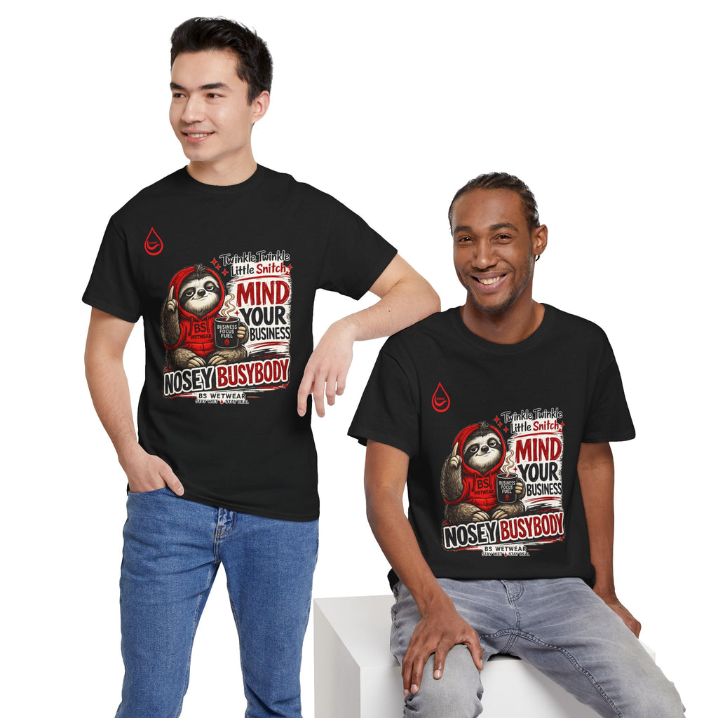 BS WETWEAR COFFEE FIRST GOSSIP NEVER T-SHIRT (PG)
