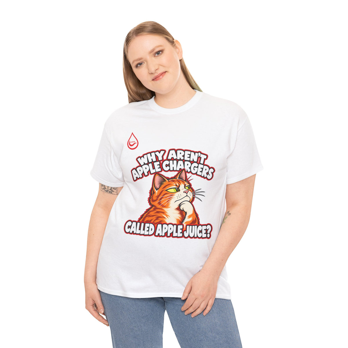 BS WETWEAR APPLE JUICE MAKES TOO MUCH SENSE T-SHIRT