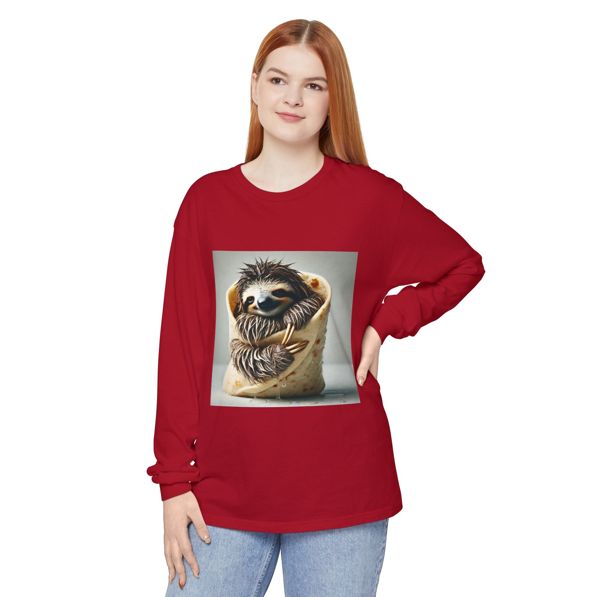 BS WETWEAR SLOTH BURRITO LONGSLEEVE T-SHIRT