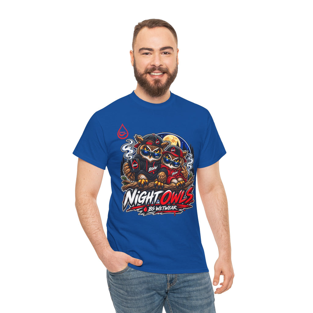 BS WETWEAR AFTER HOURS OWL CREW T-SHIRT