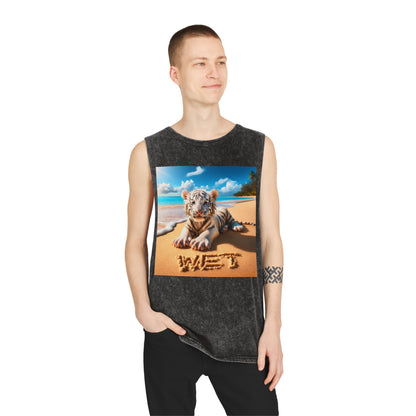 BS WETWEAR WET BABY WHITE TIGER TANK